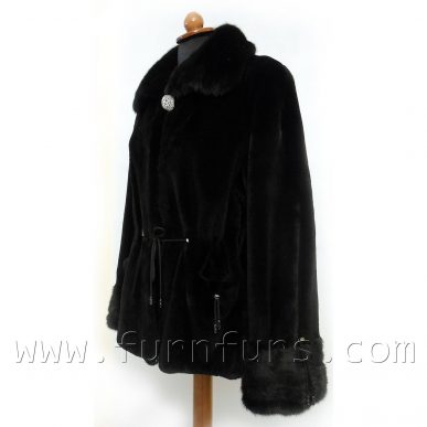 BLACKGLAMA Mink Fur Jacket