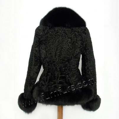 Black swakara with fox jacket