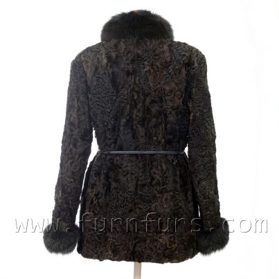 Astrakhan & fox fur jacket