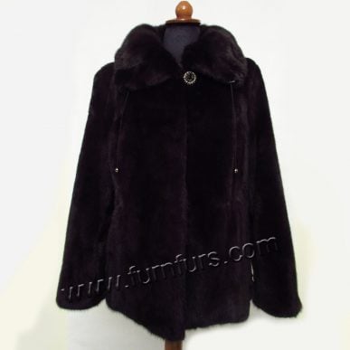 Dark Mink Fur SAGA Jacket