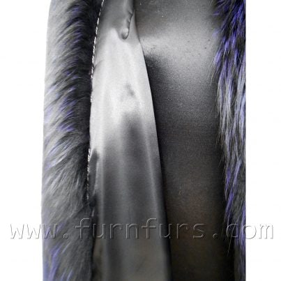Saga sheared mink & fox fur coat