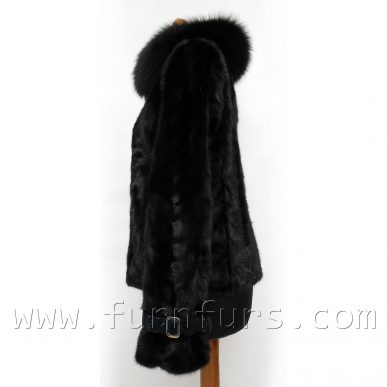 Mink Fur Jacket With Fox