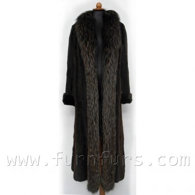 Weasel Fur Coat With Fox