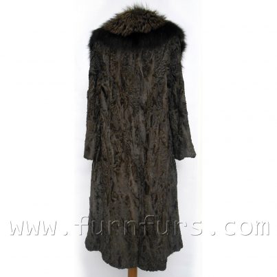 Swakara astrakhan fur coat