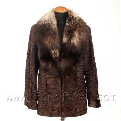 SWAKARA Astrakhan Fur Jacket