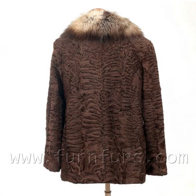 Swakara astrakhan fur jacket