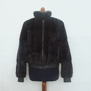 Petit Gris Fur & Lamb Leather Jacket