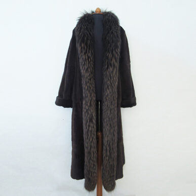 Weasel Fur Coat With Fox