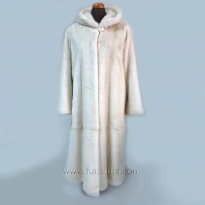 Nafa mink fur coat with hood