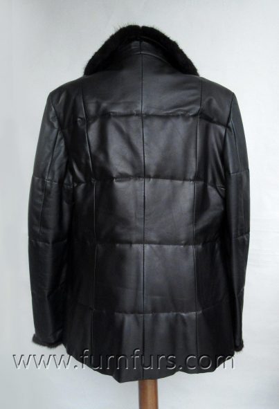 Double faced lamb leather jacket