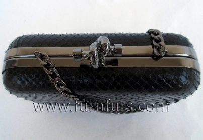 Marta - leather python purse