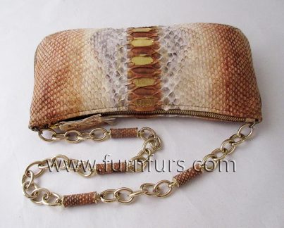Fiore - leather python bag