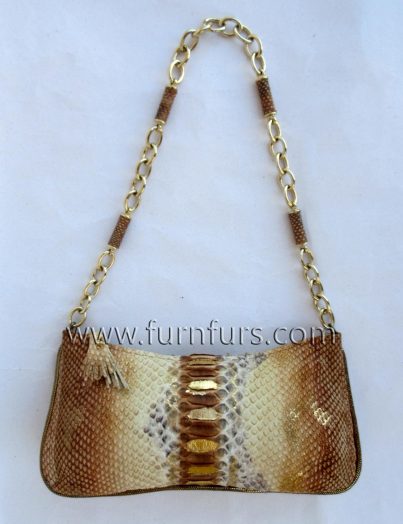 Fiore - leather python bag