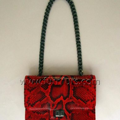 LUCIA – Python Leather Handbag
