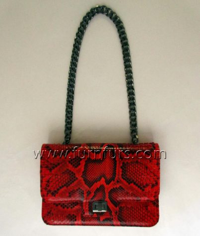 Lucia - leather python bag