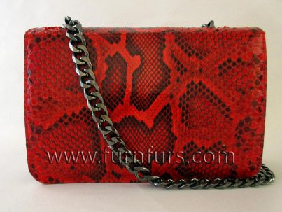 Lucia - leather python bag