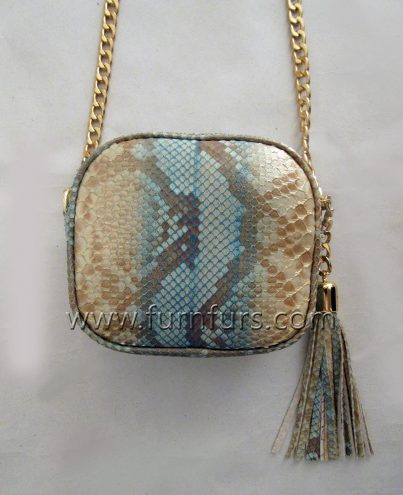 Luisa - leather python bag