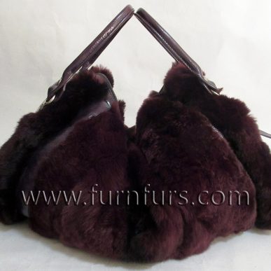 LORENA – Rex Rabbit Fur & Leather Bag