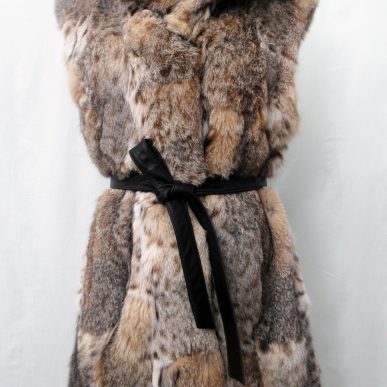 Lynx Vest with Leather Belt