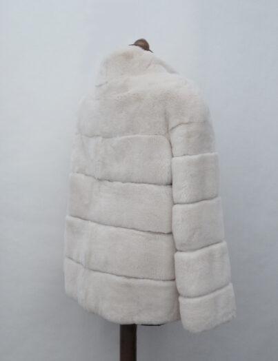 Rex chinchilla fur jacket