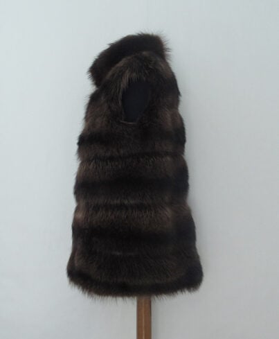 Raccoon fur vest