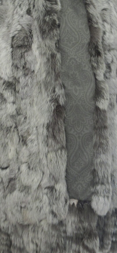 Rabbit fur shawl