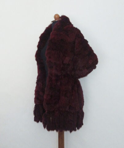 Rabbit fur shawl