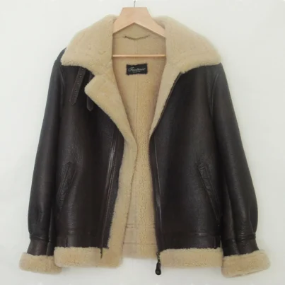 Bomber sheepskin jacket