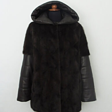 Mink Fur and Lamb Leather Jacket